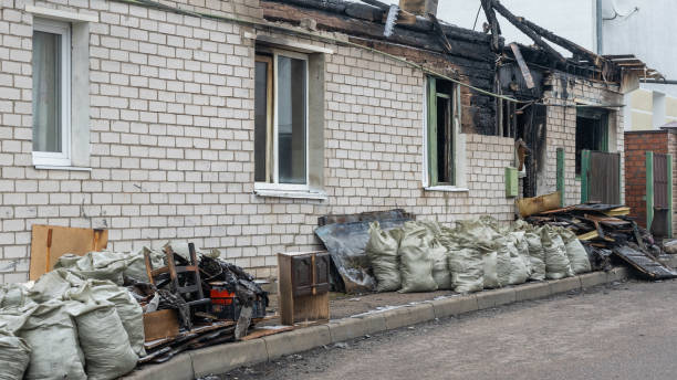 Professional Fire Damage Removal technician working in Silver Lake, MN